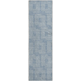 Piper Looms Mayfield Squares AMF890 Sky Machine Washable Area Rug Runner Main Image