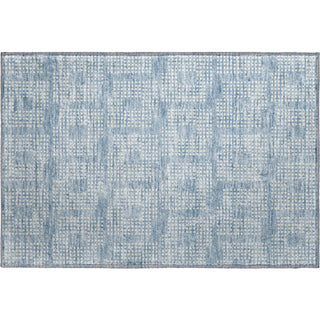 Piper Looms Mayfield Squares AMF890 Sky Machine Washable Area Rug Scatter Main Image