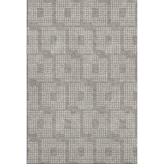 Piper Looms Mayfield Squares AMF890 Taupe Machine Washable Area Rug main image