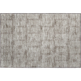 Piper Looms Mayfield Squares AMF890 Taupe Machine Washable Area Rug Scatter Main Image