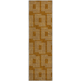 Piper Looms Mayfield Squares AMF890 Terracotta Machine Washable Area Rug Runner Main Image