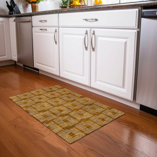 Piper Looms Mayfield Squares AMF890 Terracotta Machine Washable Area Rug Scatter Lifestyle Image Feature