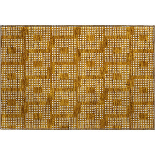 Piper Looms Mayfield Squares AMF890 Terracotta Machine Washable Area Rug Scatter Main Image