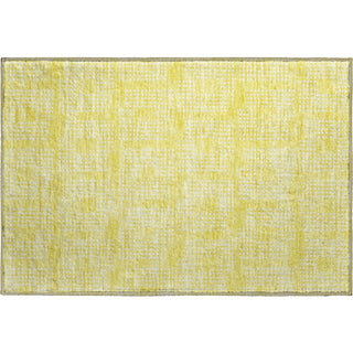 Piper Looms Mayfield Squares AMF890 Yellow Machine Washable Area Rug Scatter Main Image