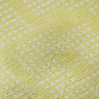 Piper Looms Mayfield Squares AMF890 Yellow Machine Washable Area Rug Swatch Image