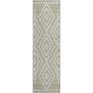 Piper Looms Mayfield Diamonds AMF891 Aloe Machine Washable Area Rug Runner Main Image