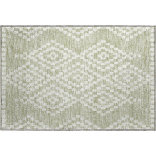 Piper Looms Mayfield Diamonds AMF891 Aloe Machine Washable Area Rug Scatter Main Image
