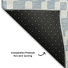 Piper Looms Mayfield Diamonds AMF891 Denim Machine Washable Area Rug Backing Image