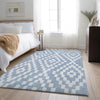 Piper Looms Mayfield Diamonds AMF891 Denim Machine Washable Area Rug Lifestyle Image Feature