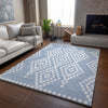 Piper Looms Mayfield Diamonds AMF891 Denim Machine Washable Area Rug Lifestyle Image Feature
