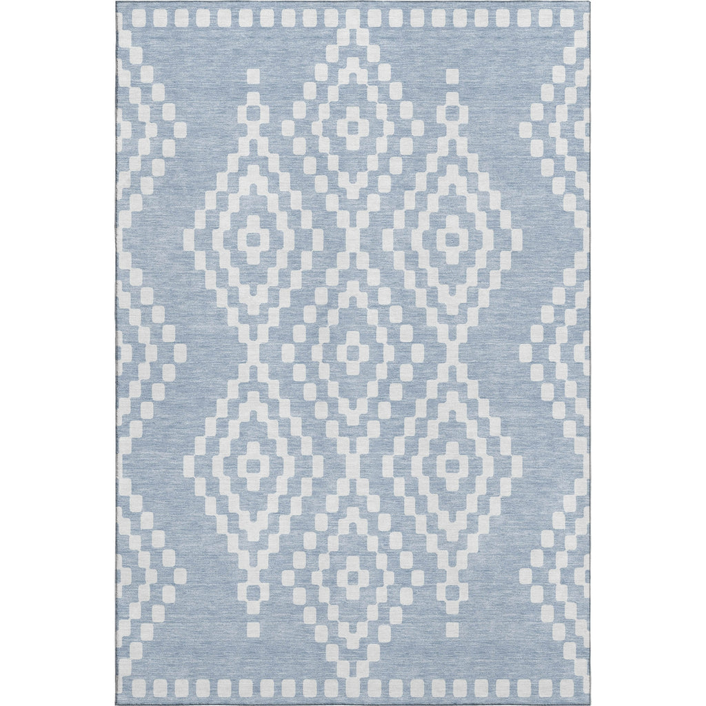 Piper Looms Mayfield Diamonds AMF891 Denim Machine Washable Area Rug main image