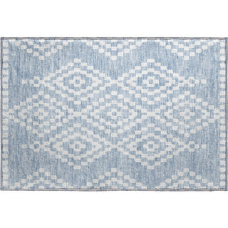Piper Looms Mayfield Diamonds AMF891 Denim Machine Washable Area Rug Scatter Main Image
