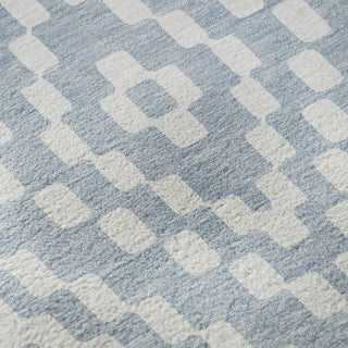 Piper Looms Mayfield Diamonds AMF891 Denim Machine Washable Area Rug Swatch Image