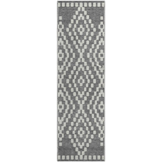 Piper Looms Mayfield Diamonds AMF891 Gray Machine Washable Area Rug Runner Main Image