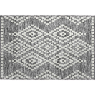 Piper Looms Mayfield Diamonds AMF891 Gray Machine Washable Area Rug Scatter Main Image