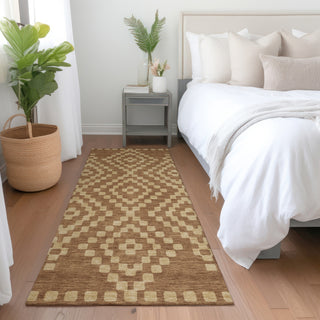 Piper Looms Mayfield Diamonds AMF891 Paprika Machine Washable Area Rug Runner Lifestyle Image Feature