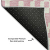 Piper Looms Mayfield Diamonds AMF891 Pink Machine Washable Area Rug Backing Image