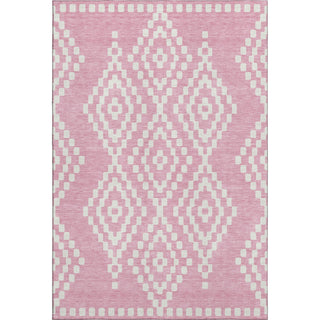 Piper Looms Mayfield Diamonds AMF891 Pink Machine Washable Area Rug main image