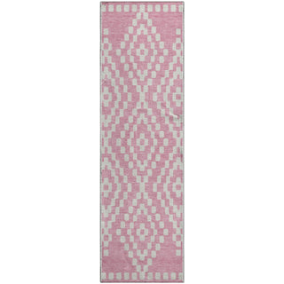 Piper Looms Mayfield Diamonds AMF891 Pink Machine Washable Area Rug Runner Main Image