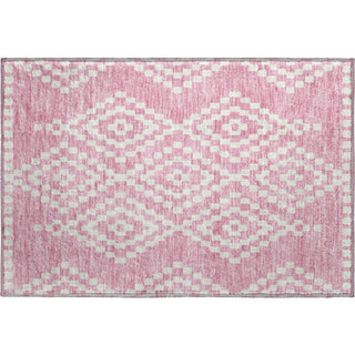 Piper Looms Mayfield Diamonds AMF891 Pink Machine Washable Area Rug Scatter Main Image