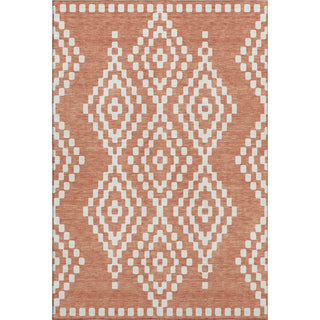 Piper Looms Mayfield Diamonds AMF891 Salmon Machine Washable Area Rug main image