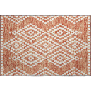 Piper Looms Mayfield Diamonds AMF891 Salmon Machine Washable Area Rug Scatter Main Image