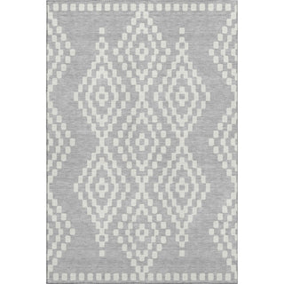 Piper Looms Mayfield Diamonds AMF891 Silver Machine Washable Area Rug main image