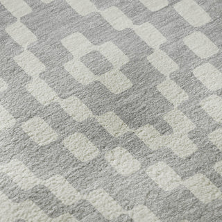 Piper Looms Mayfield Diamonds AMF891 Silver Machine Washable Area Rug Swatch Image