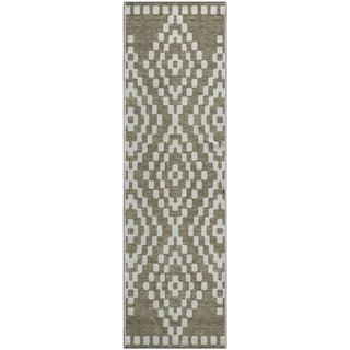 Piper Looms Mayfield Diamonds AMF891 Taupe Machine Washable Area Rug Runner Main Image