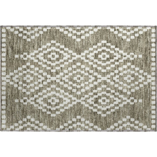 Piper Looms Mayfield Diamonds AMF891 Taupe Machine Washable Area Rug Scatter Main Image