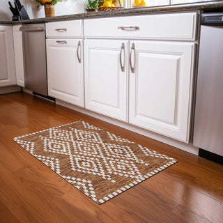 Piper Looms Mayfield Diamonds AMF891 Terracotta Machine Washable Area Rug Scatter Lifestyle Image Feature
