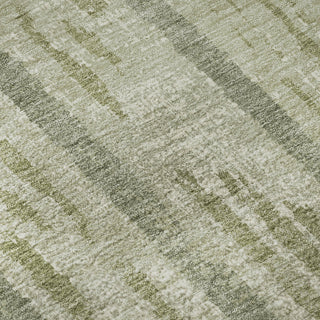 Piper Looms Mayfield Stripes AMF892 Aloe Machine Washable Area Rug Swatch Image
