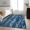 Piper Looms Mayfield Stripes AMF892 Blue Machine Washable Area Rug Lifestyle Image Feature