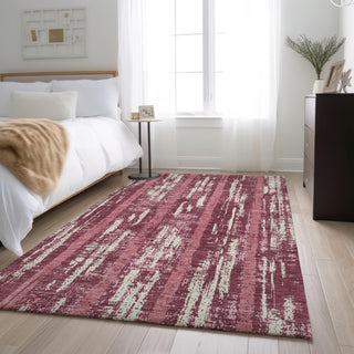 Piper Looms Mayfield Stripes AMF892 Blush Machine Washable Area Rug Lifestyle Image Feature