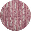 Piper Looms Mayfield Stripes AMF892 Blush Machine Washable Area Rug Round Main Image
