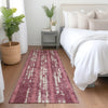 Piper Looms Mayfield Stripes AMF892 Blush Machine Washable Area Rug Runner Lifestyle Image Feature