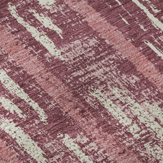 Piper Looms Mayfield Stripes AMF892 Blush Machine Washable Area Rug Swatch Image