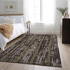 Piper Looms Mayfield Stripes AMF892 Chocolate Machine Washable Area Rug Lifestyle Image Feature