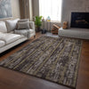 Piper Looms Mayfield Stripes AMF892 Chocolate Machine Washable Area Rug Lifestyle Image Feature