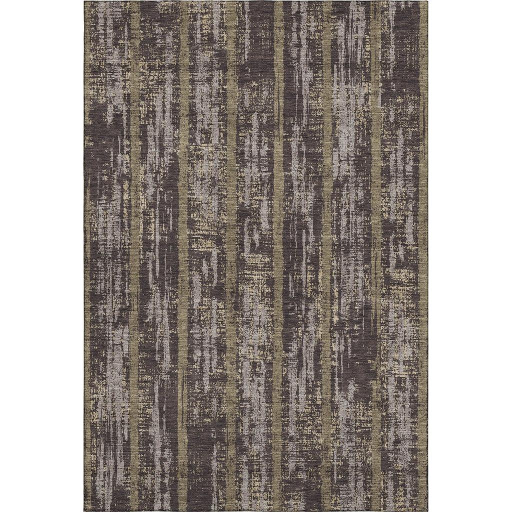 Piper Looms Mayfield Stripes AMF892 Chocolate Machine Washable Area Rug main image