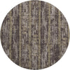 Piper Looms Mayfield Stripes AMF892 Chocolate Machine Washable Area Rug Round Main Image