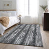Piper Looms Mayfield Stripes AMF892 Gray Machine Washable Area Rug Lifestyle Image Feature