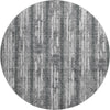 Piper Looms Mayfield Stripes AMF892 Gray Machine Washable Area Rug Round Main Image