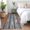 Piper Looms Mayfield Stripes AMF892 Gray Machine Washable Area Rug Runner Lifestyle Image Feature