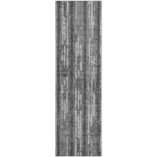 Piper Looms Mayfield Stripes AMF892 Gray Machine Washable Area Rug Runner Main Image