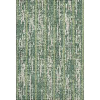 Piper Looms Mayfield Stripes AMF892 Green Machine Washable Area Rug main image