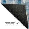 Piper Looms Mayfield Stripes AMF892 Navy Machine Washable Area Rug Backing Image