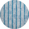 Piper Looms Mayfield Stripes AMF892 Navy Machine Washable Area Rug Round Main Image