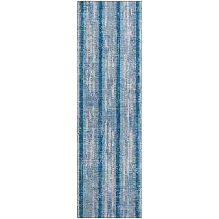 Piper Looms Mayfield Stripes AMF892 Navy Machine Washable Area Rug Runner Main Image