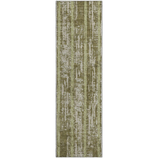 Piper Looms Mayfield Stripes AMF892 Olive Machine Washable Area Rug Runner Main Image